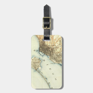 San Diego Vintage Karte Gepäckanhänger