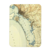 San Diego Vintage Karte