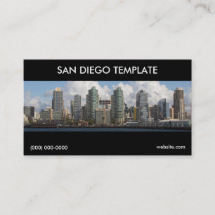 San Diego Visitenkarte-Schablone Visitenkarte