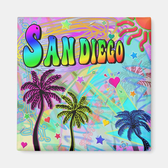 San Diego Vivid Romance Magnet (Devant)