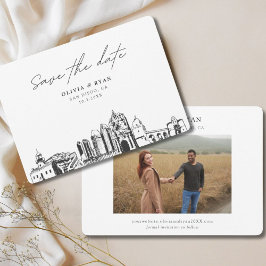 San Diego Wedding Modern Save the Date Einladung