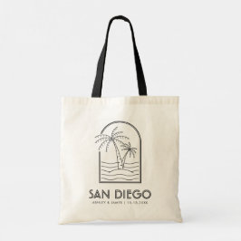 San Diego Wedding Welcome Hochzeit in Urlaubsort Tragetasche