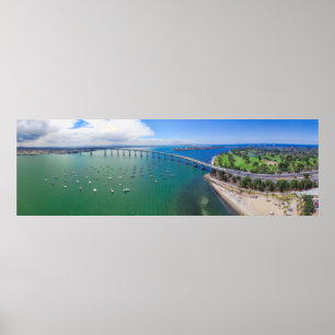 San Diegos Coronado Bucht-Brücke Poster