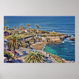 San Diegos La- Jollabucht-Plakat Poster
