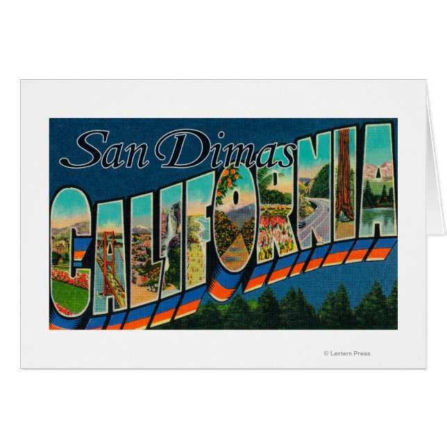 San Dimas, Kalifornien - Große Briefszenen (Vorderseite (Horizontal))