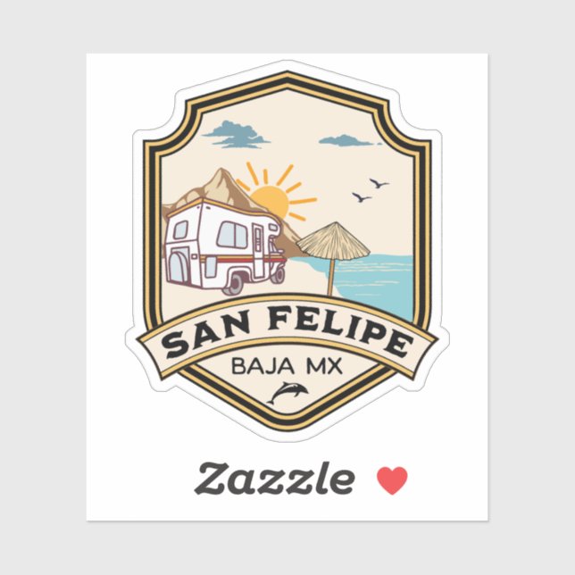 San Felipe Baja California Sur Mexico RV Aufkleber (Blatt)