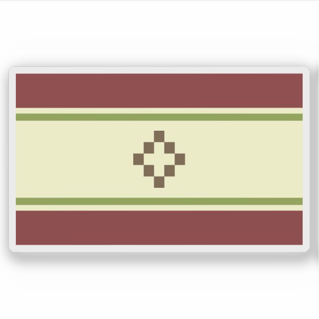 San Fernando del Valle de Catamarca Flagge, Argent Aufkleber (Vorderseite)