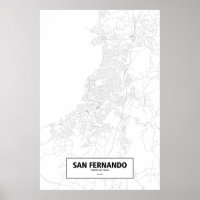 San Fernando, Trinidad und Tobago (schwarz auf wei