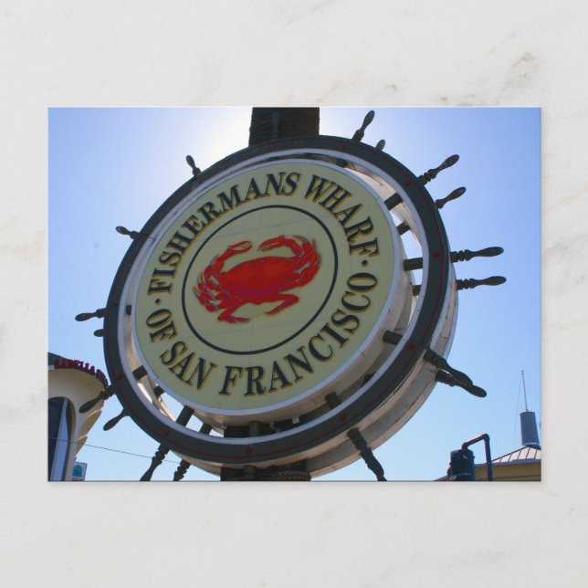 san fran wharf postkarte (Vorderseite)