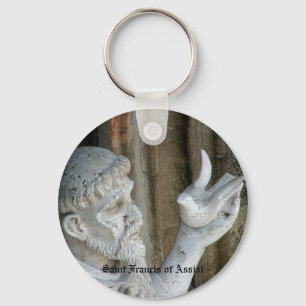 San Francis und die Taube Schlüsselanhänger