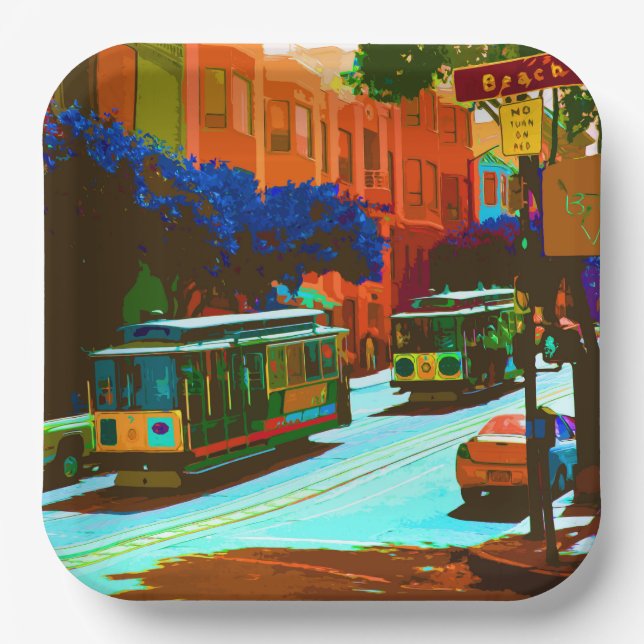 San Francisco 002 Pappteller (Vorderseite)