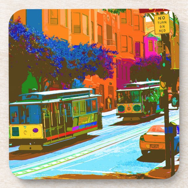San Francisco 004 Getränkeuntersetzer (Vorderseite)
