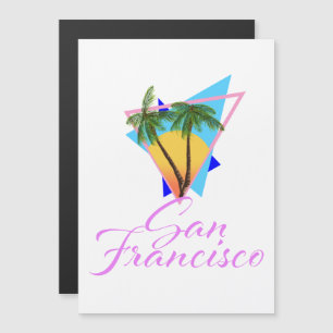 San Francisco 80er palm Magnetkarte
