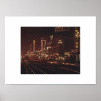 San Francisco an der Night 1950s Market Street