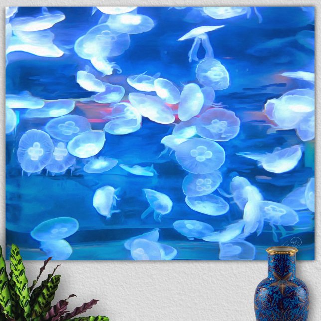 San Francisco Aquarium Jellyfish 0925 Art Print Poster (Von Creator hochgeladen)