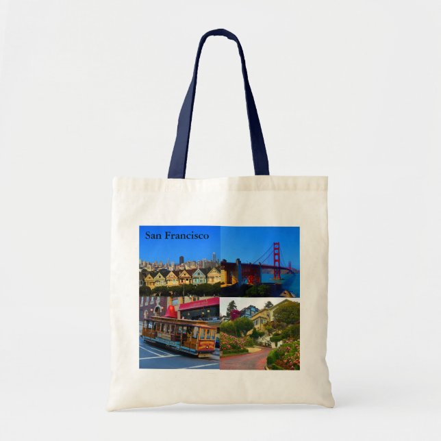 San Francisco Attraktionen #3 Tote Bag Tragetasche (Vorne)