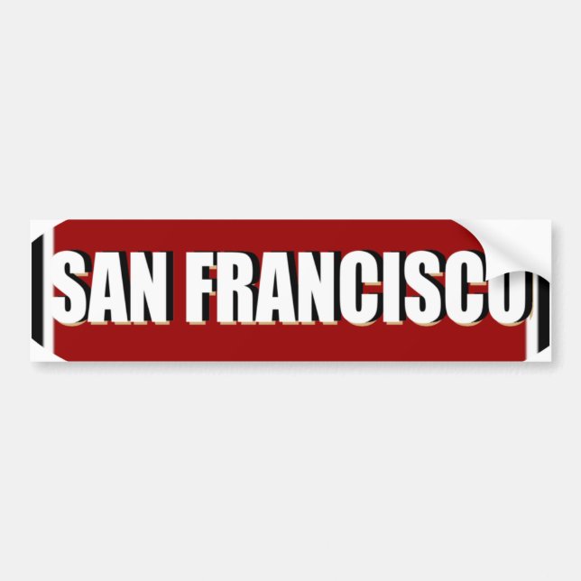 San Francisco Autoaufkleber (Vorne)