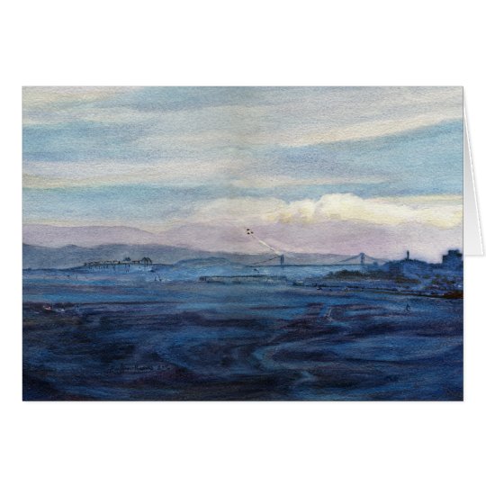 San Francisco Bay, blaue Engel 1984 Karte