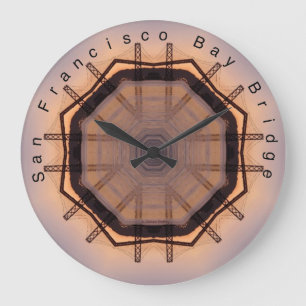 San Francisco Bay Bridge Große Wanduhr
