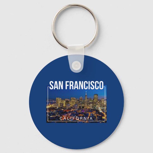 San Francisco Bay - California Cityscape Schlüsselanhänger (Vorderseite)