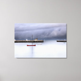 San Francisco Bay und Boat Leinwanddruck