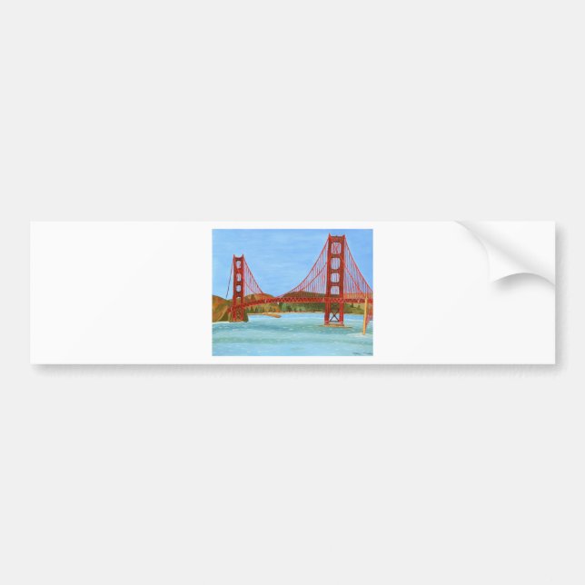 San Francisco Bridge Autoaufkleber (Vorne)