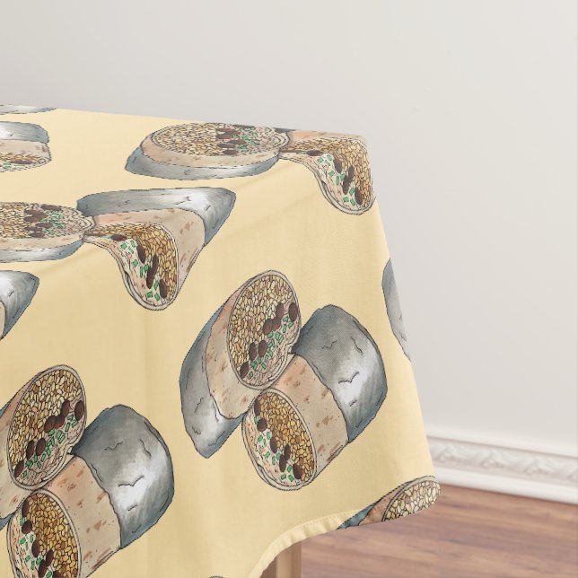 San Francisco CA California Mission Burrito Food Tischdecke (Beispiel)