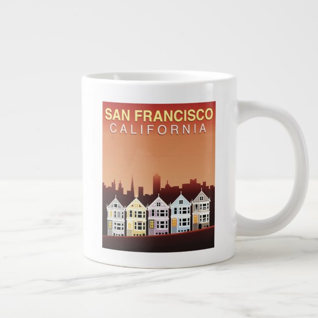 San Francisco, CA| Die gestrichenen Damen Jumbo-Tasse (Rechts)