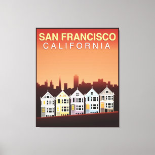San Francisco, CA   Die gestrichenen Damen Leinwanddruck
