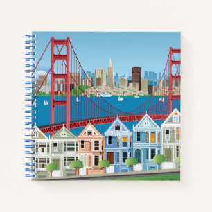 San Francisco, CA Die Stadt an der Bucht Notizbuch
