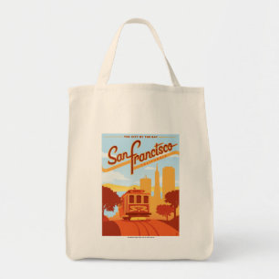 San Francisco, CA - Die Stadt an der Bucht Tragetasche