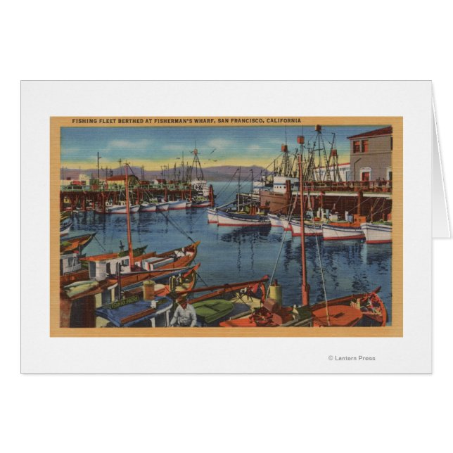 San Francisco, CA Flotte de pêche à Fisherman's (Devant horizontal)