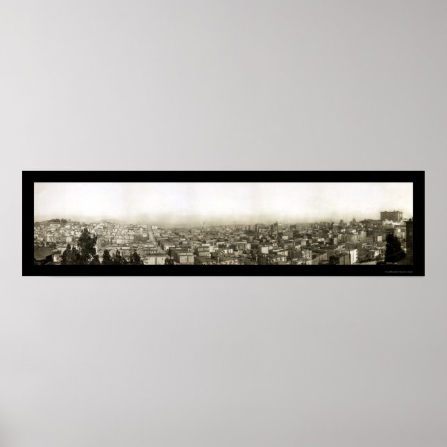 San Francisco CA Foto 1910 Poster (Vorne)