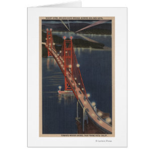 San Francisco, CA - Nachtblick auf das Goldene Tor