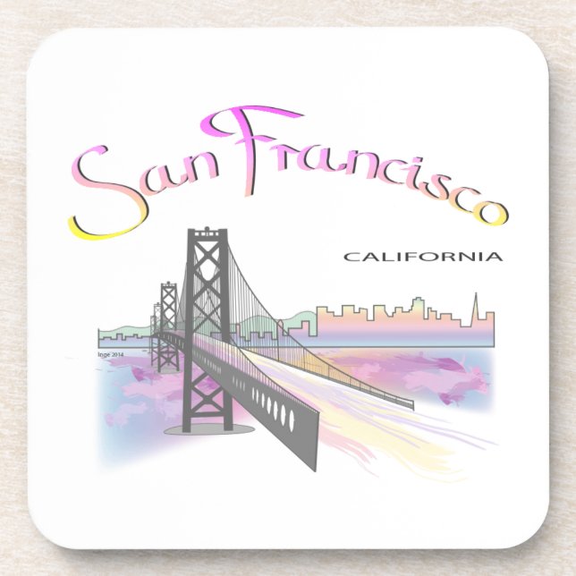 San Francisco, CA Untersetzer (Vorderseite)
