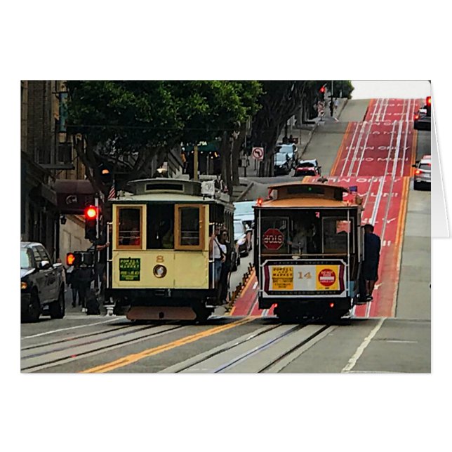 San Francisco Cable Car #2 Card (Vorderseite (Horizontal))
