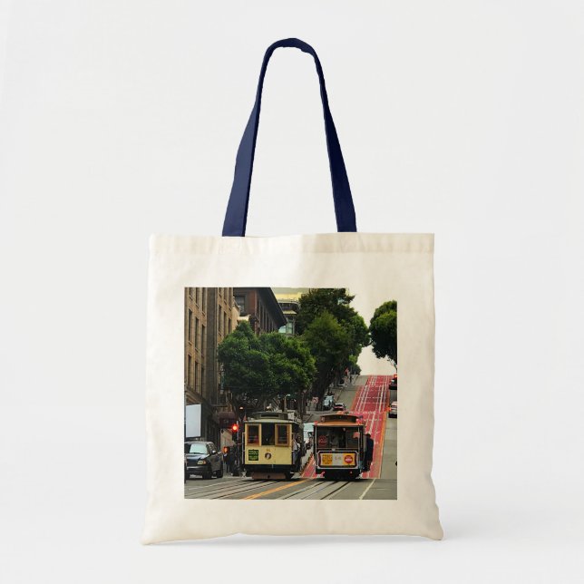 San Francisco Cable Car #2 Tote Bag Tragetasche (Vorne)