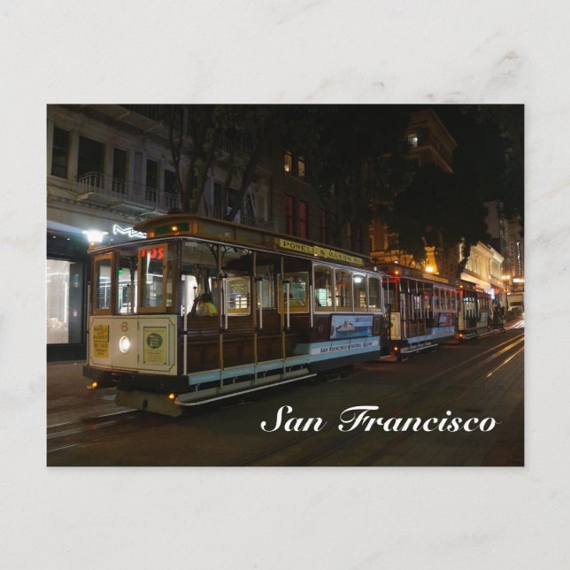 San Francisco Cable Car #3 Postcard Postkarte (Vorderseite)