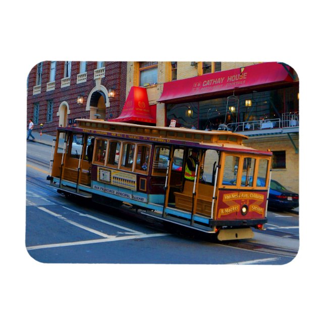 San Francisco Cable Car #5 Magnet (Horizontal)