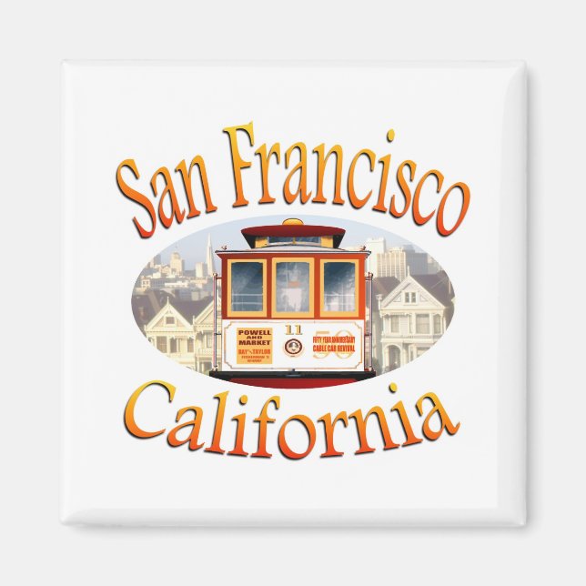 San Francisco Cable Car Magnet (Vorne)