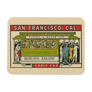 San Francisco Cable Car Magnet