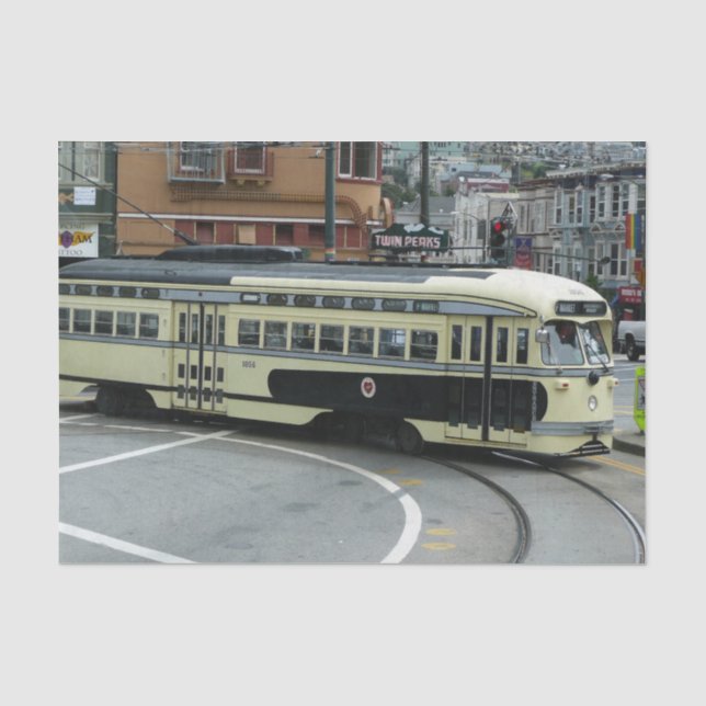 San Francisco Cable Car Seidenpapier (Vorderseite)