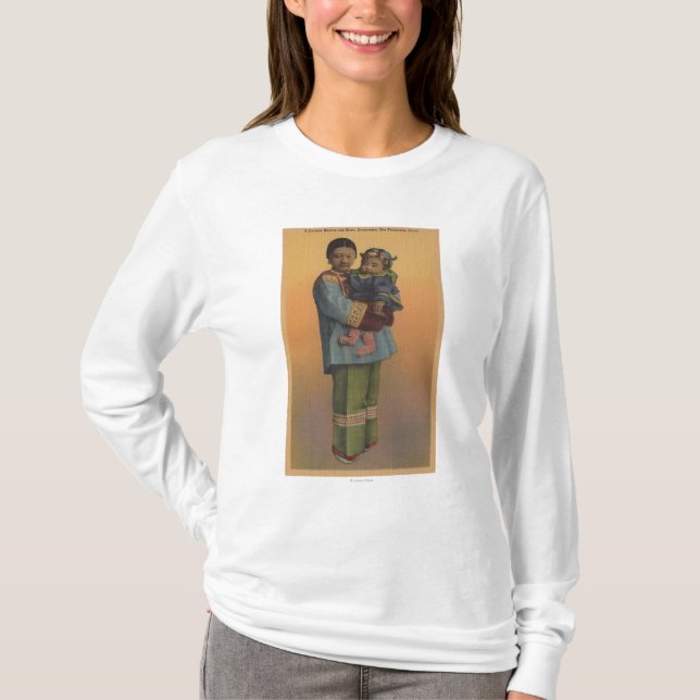 San Francisco, CAChinese Frau u. Baby T-Shirt (Vorderseite)