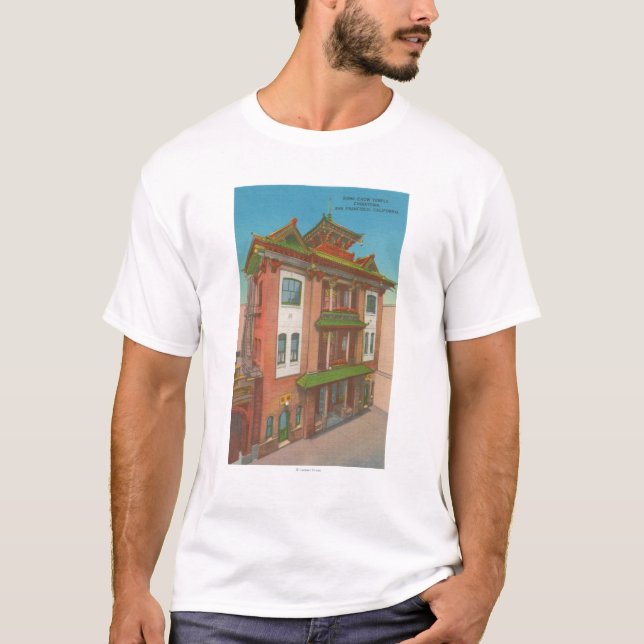 San Francisco, CAKong Chow-Chow Tempel in T-Shirt (Vorderseite)