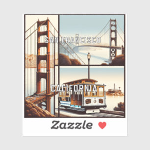 San Francisco California 3 Inch Vinyl Sticker