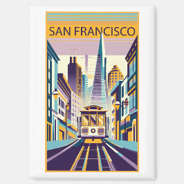 San Francisco California Art Deco Magnet