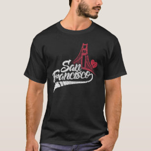 San Francisco California Bridge Ca Usa Travel Dist T-Shirt