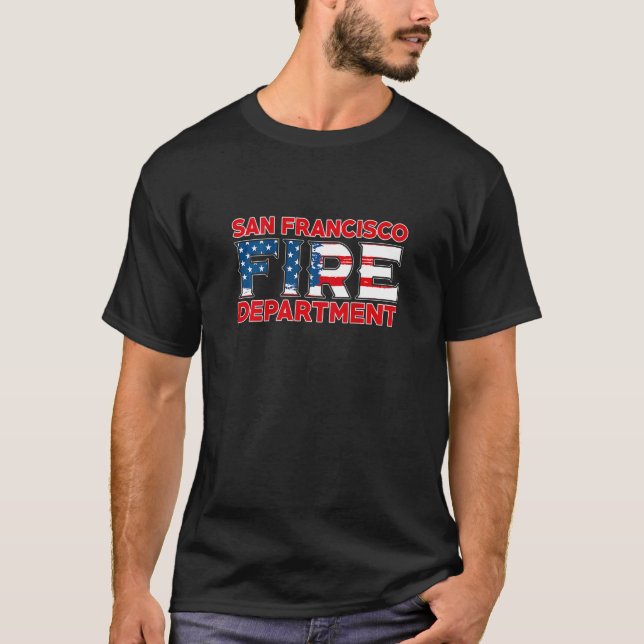 San Francisco California Fire Rescue Department T-Shirt (Vorderseite)