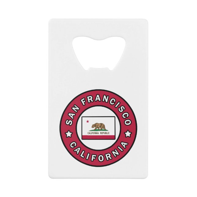 San Francisco California Geldbeutel Flaschenöffner (Vorderseite)