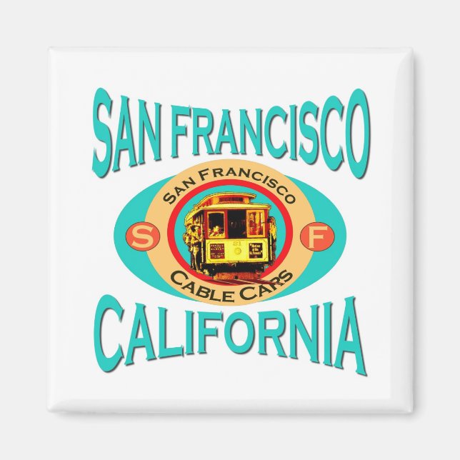 San Francisco California Geschenk Magnet (Vorne)